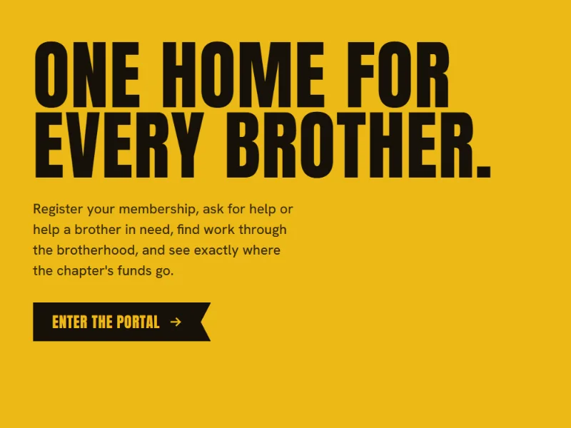 The LECITAO member portal home page: One home for every brother